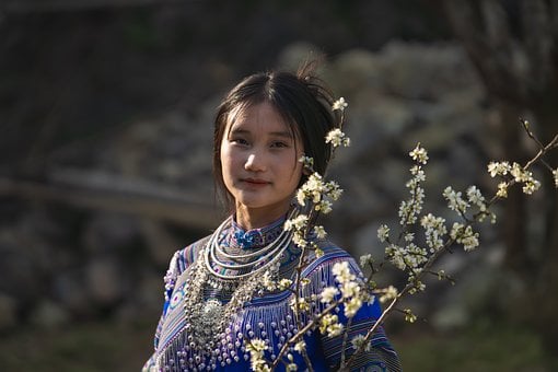 Niña, Retrato, Mujer, Modelo