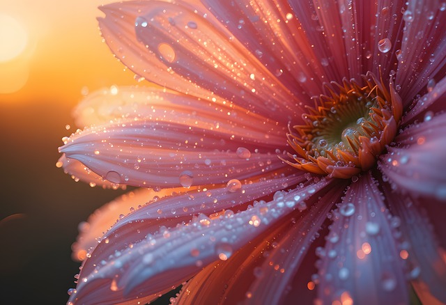 Free flower petals dew illustration
