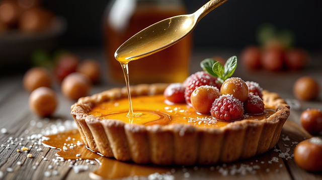 Free strawberries dessert pie illustration