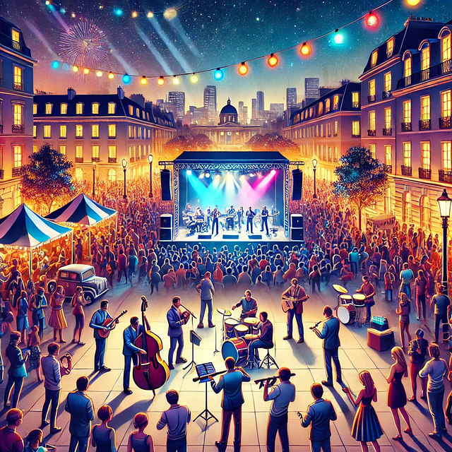 Free Music Festival Open-Air Concert illustration and picture