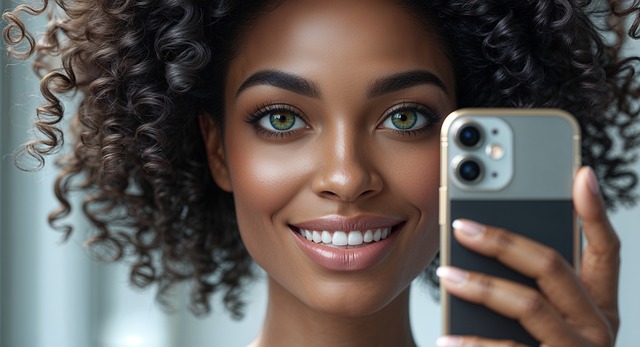 Free ai generated woman selfie illustration