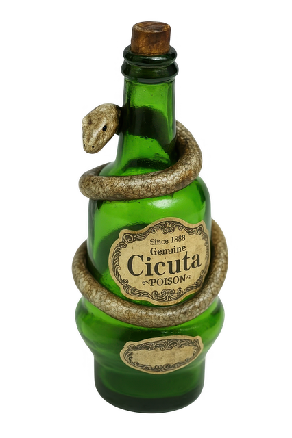 Free poison bottle green glass bottle vintage poison illustration