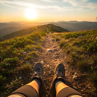 Free Ai Generated Hiking illustration and picture