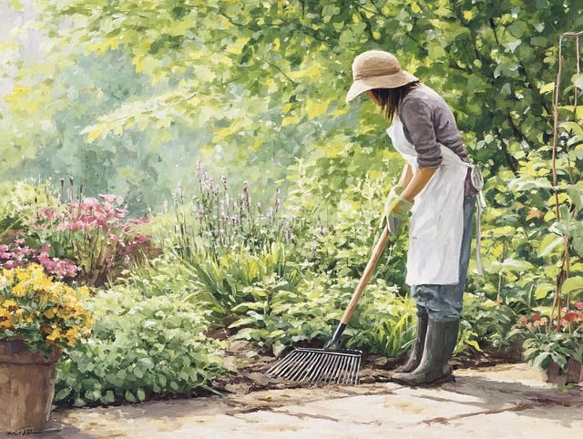 Free woman gardening garden illustration