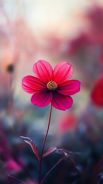 Blume, Kosmos, Rosa, Blüte, Blütenblatt