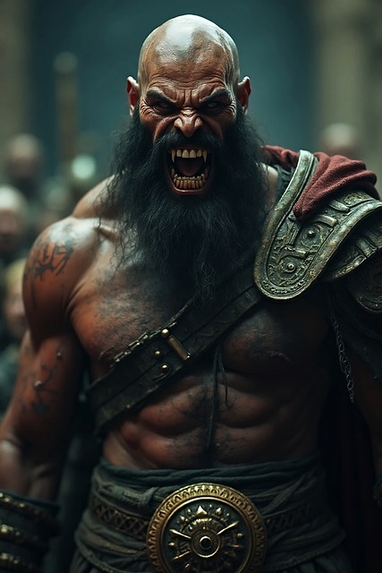 Free man male monster illustration