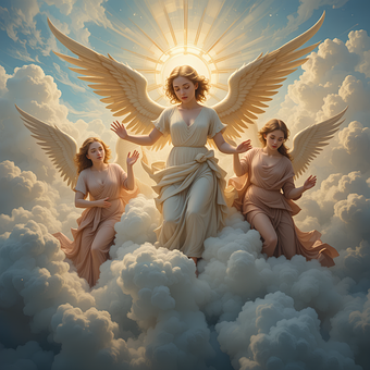 Free Christmas Angel illustration and picture