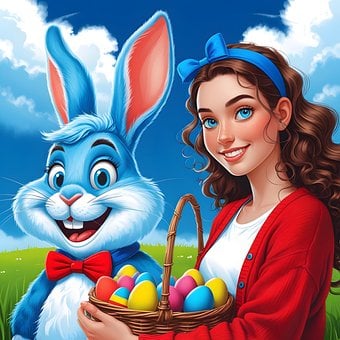 Free Rabbit Easter illustration and picture
