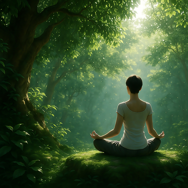 Download Meditation, Forest, Nature. Royalty-Free Stock Illustration ...
