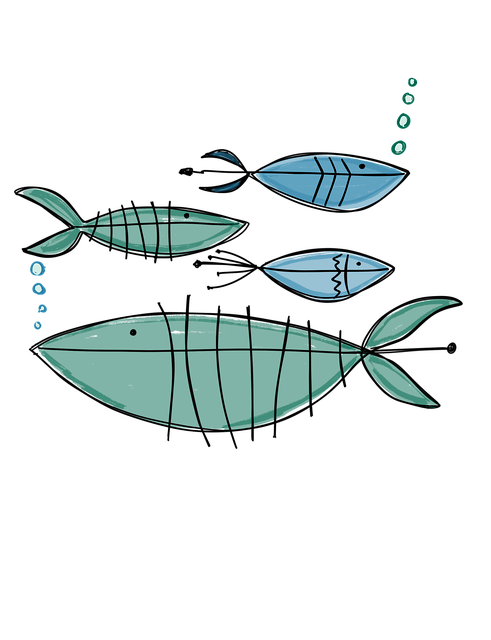 Free fish peixe ocean illustration