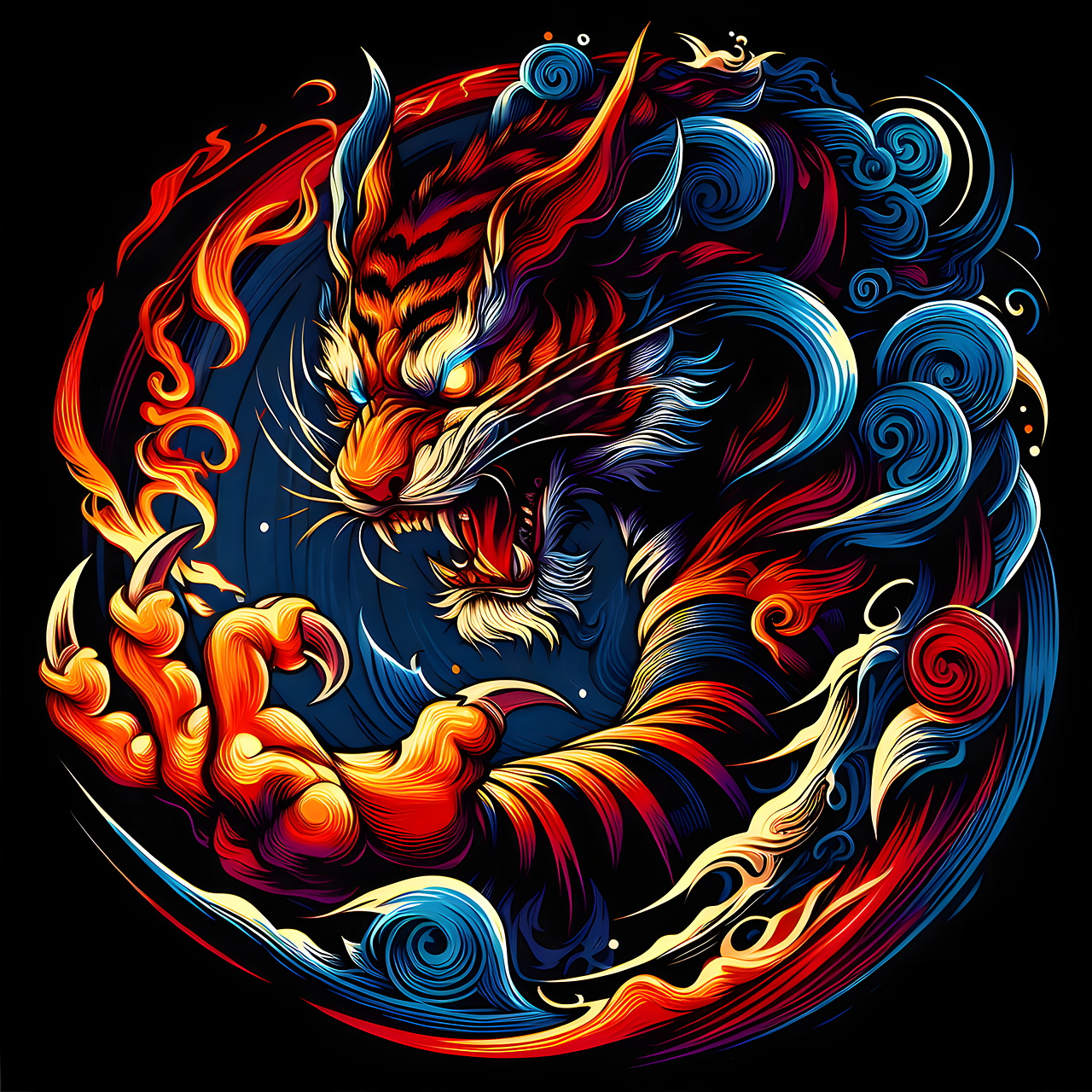 Download Tiger, Fire, Wild. Royalty-Free Stock Illustration Image - Pixabay