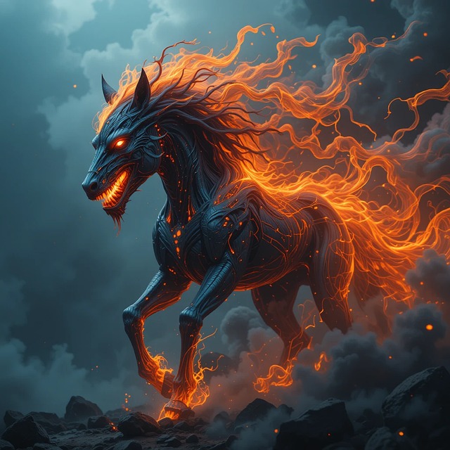 Free Monster Horse illustration and picture