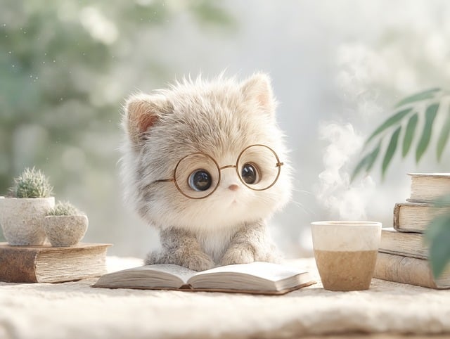 Free ai generated cat tender illustration