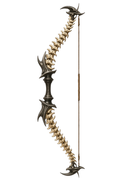 Free bow bone weapon illustration
