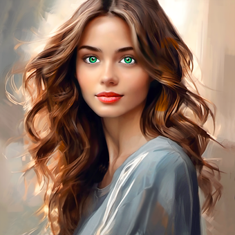 Lindo, Garota, Sombrio, Loira, Cabelo