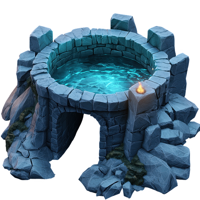 Free fantasy well magic illustration