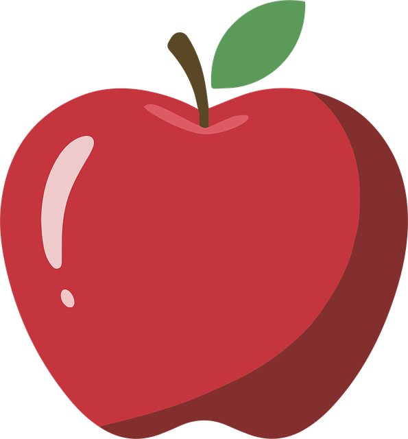 Free ai generated apple fruit illustration