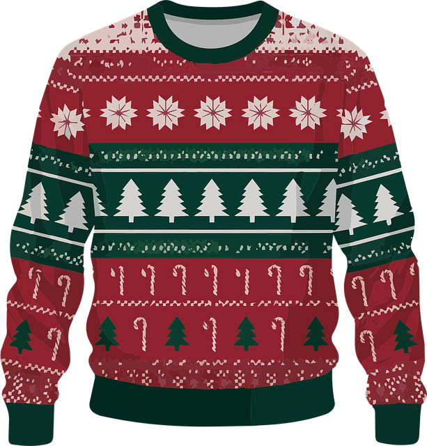 Free ai generated christmas sweater holiday sweater pattern vector