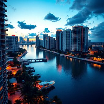 Miami, Metro, Ocean, Beach, Florida