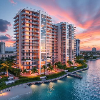 Miami, Metro, Ocean, Beach, Florida