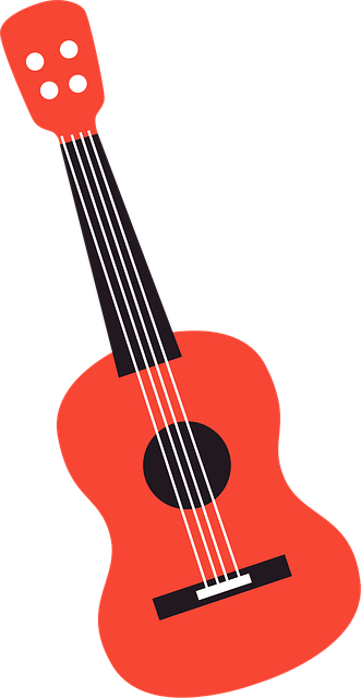 Gitara, Červená, Hudba, Nástroj, Deti
