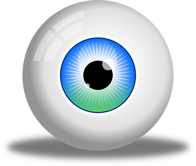 Auge, Puppille, Augapfel, Blaue Augen