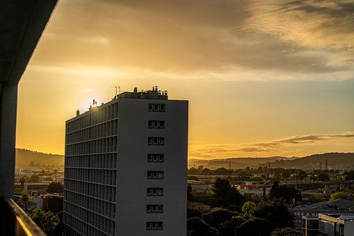 Solnedgang, Himmel, Landskab, Skumring