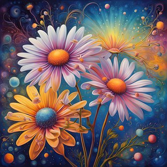 Free Ai Generated Flowers illustration and picture