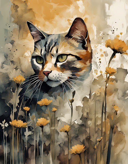 Free Cat Feline illustration and picture