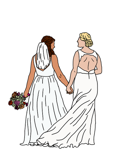 Free brides wedding marriage illustration