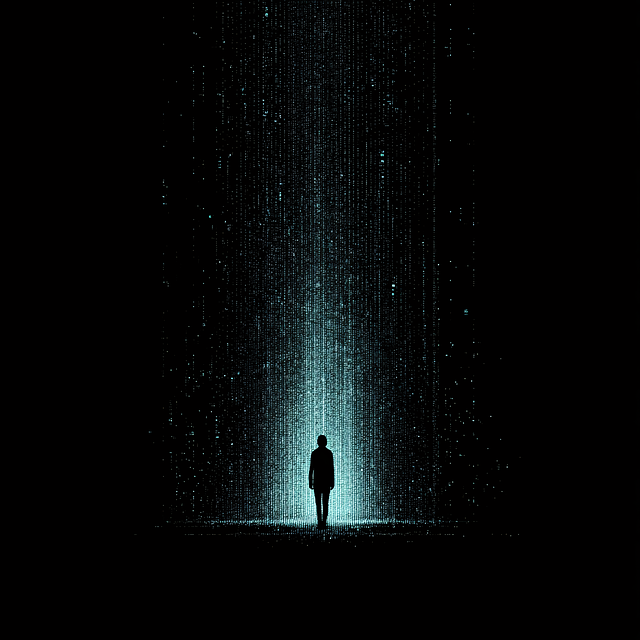 Free ai generated silhouette figure illustration