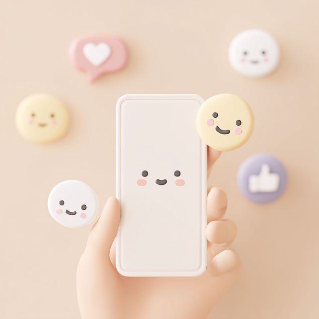 Free ai generated smartphone emoji illustration