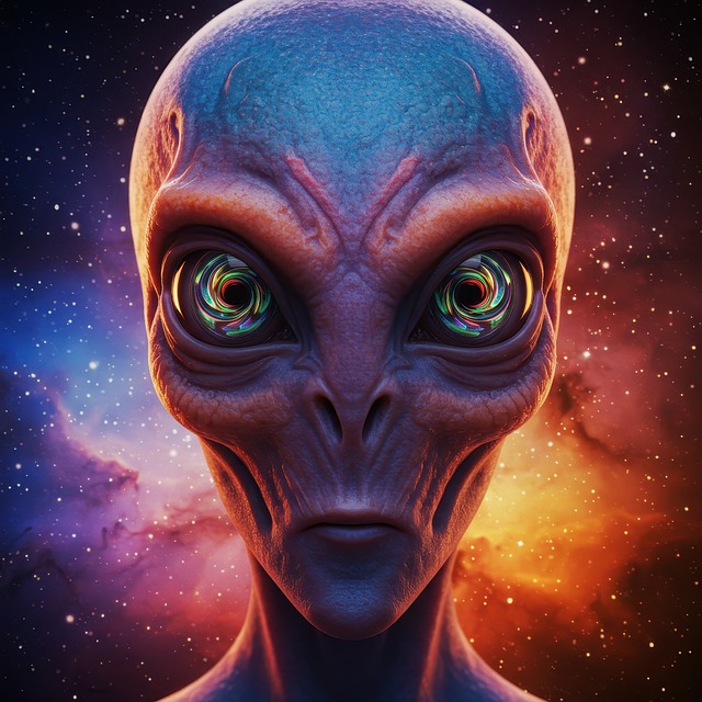 Free ai generated alien purple illustration