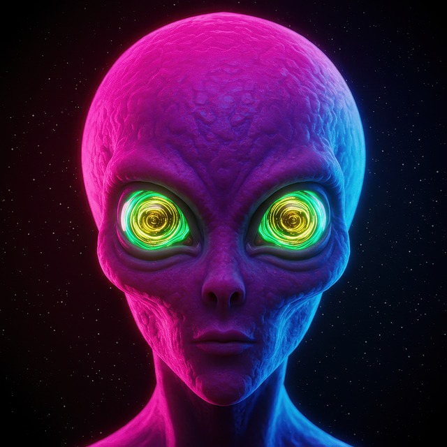 Free ai generated alien purple illustration