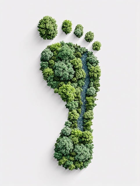 Free ai generated footprint tree illustration