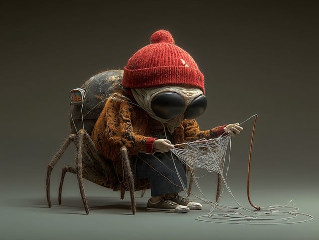 Free ai generated spider granny illustration