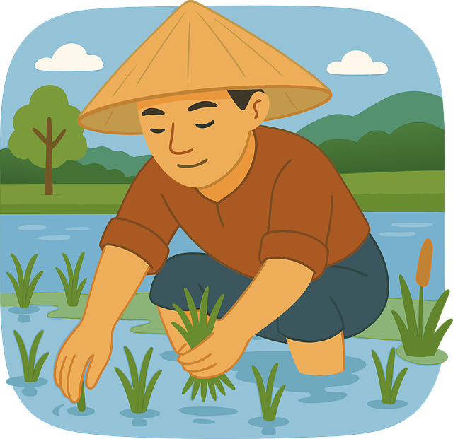 Free ai generated man farmer vector