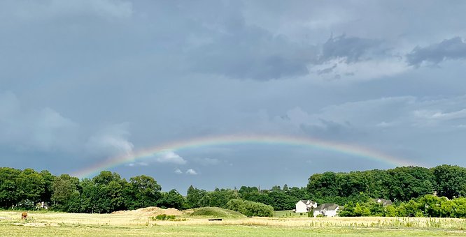 Regenbogen, Landschaft, Natur