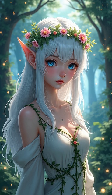 Anime, Garota, Natural, Fantasia, Mulher