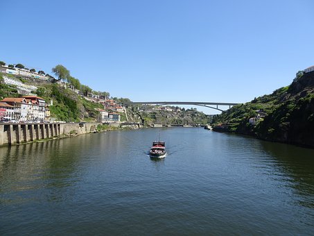 Portugalsko, Porto, Řeka, Douro