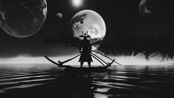 Samurai, Kriger, Japan, Rustning, Mann