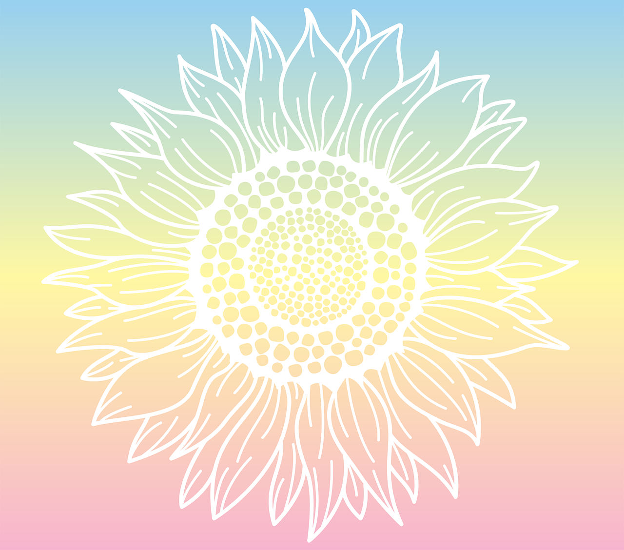 Download free HD stock image of Sunflower Nature Free sunflower nature flora illustration