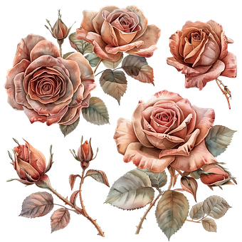 Free Ai Generated Rose illustration and picture