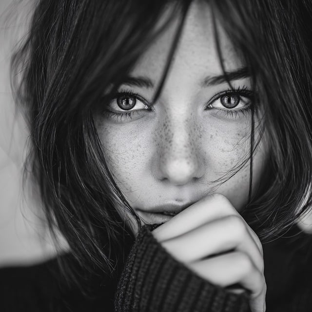 Free ai generated woman face illustration