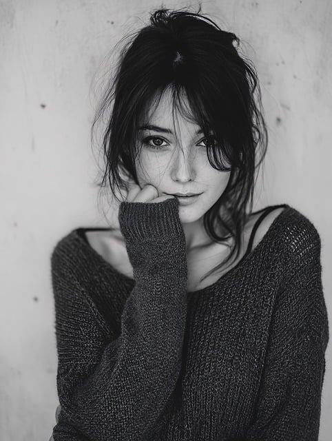 Free ai generated woman face illustration