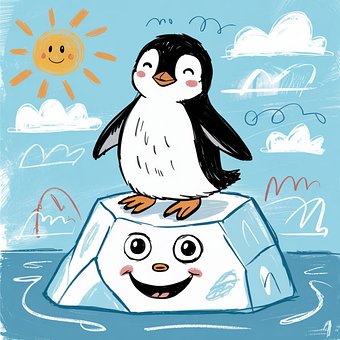 Free Ai Generated Penguin illustration and picture