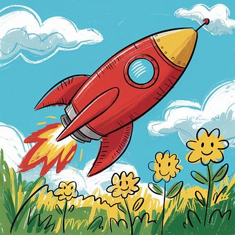 Free Ai Generated Rocket illustration and picture