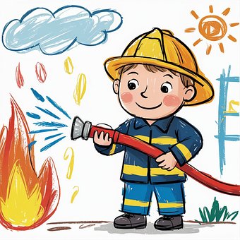 Free Firefighter Fireman illustration and picture