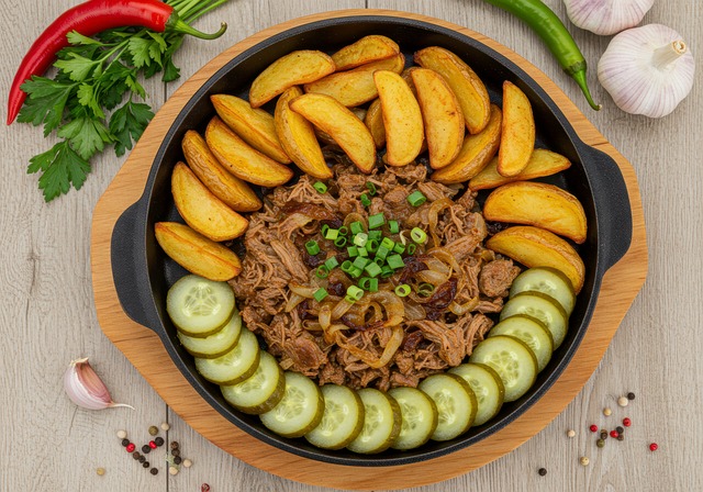 Free food dish potatoes illustration