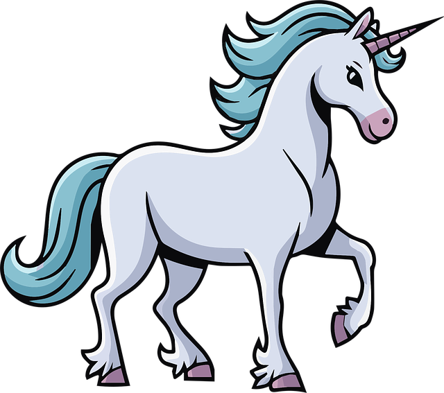 Free ai generated unicorn cute vector